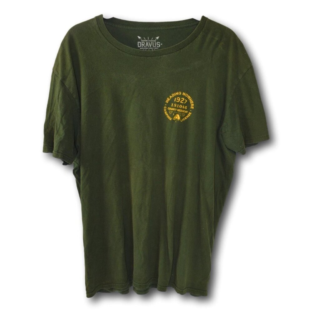 Dravus Misguided Grounds Heading Nowhere T-Shirt Green XL